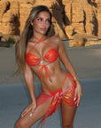 GLAZED BIKINI ARANCIO